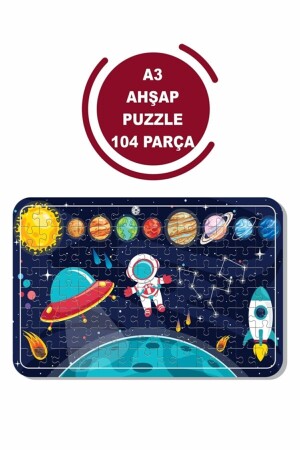 Astronaut Space And Planetary A3 104 Piece Puzzle-Toy-Jigsaw - Lipyos