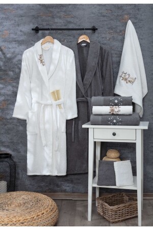 Asya 16 Piece Boxed Dowry Holder Family Bathrobe Set Bathrobe Set Dowry Set Bathrobe Bathrobe Set - Güvenal