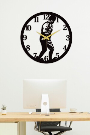 Atatürk Kocatepe Metal Black Home & Office Wall Clock - Gift Clock - 50 X 50 Cm AtatürkKocaSaatS001 - Gowpenart