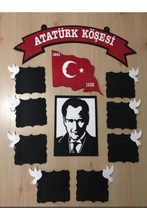 Atatürk Köşesi Keçeden Yapılmış Pano Eğitici Oyuncak4 - Aydede Oyunevi