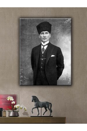Ataturk Themed Canvas Painting - Sanat Duvarım