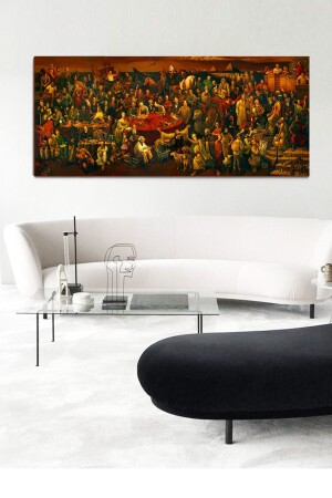 Atatürk Ve Yüzdört Ünlü Kanvas Tablo60x140 Cm ATTRKVYZDRTÜNL014 - ColorVision