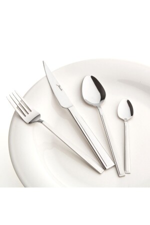 Athena 24 Piece Dessert Fork Spoon Knife Set for 6 Persons 500. 01. 01. 8144 - Jumbo