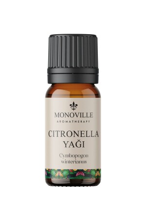 Ätherisches Citronella-Öl, 10 ml, 100 % rein und natürlich (Ätherisches Citronella-Öl) - Monoville