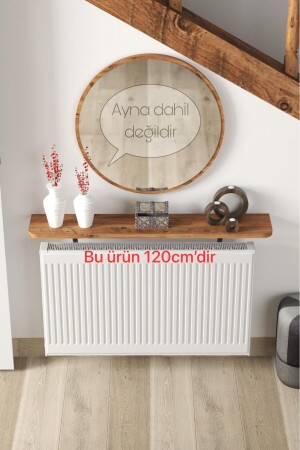 Atlantic Pine Honeycomb Top Removable - Flying Shelf & Drainer Without Wall Mounting Oval Cut 120 Cm - Talaştozum