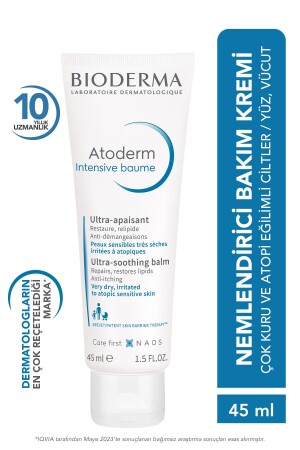 Atoderm Intensive Balm Atopi Eğilimli Ciltler için Seyahat Boy Nemlendirici ve Onarıcı Krem 45 ml - Bioderma