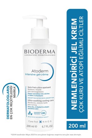 Atoderm Intensive Gel-Cream Çok Kuru Atopi Eğilimli Cilt Yatıştırıcı Jel Krem Niasinamid 200 mL - Bioderma