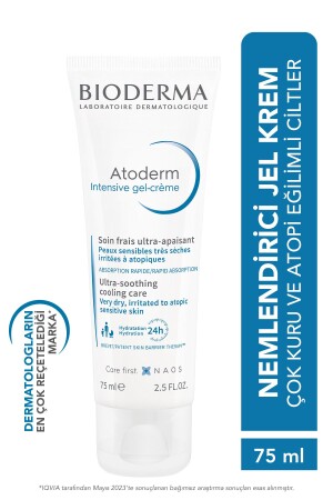 Atoderm Intensive Gel-Cream Very Dry Atopy Prone Skin Soothing Gel Cream Niacinamide 75 ml 02656 - Bioderma