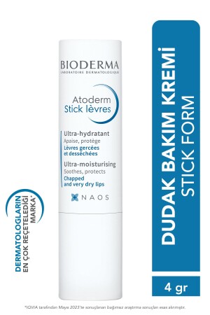 Atoderm Lip Stick Nourishing, Moisturizing Lip Care Cream with Vitamin E and Shea Butter 4 gr 3401399372346 - Bioderma