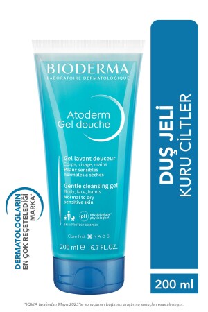 Atoderm Shower Gel Moisturizing Shower Gel for Dry Skin Baby Children Adult 200 ml - Bioderma