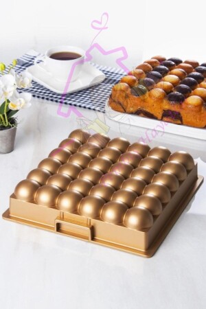 Atom Egg Model Cake Mold Gold CCAYKK - COOKCASE