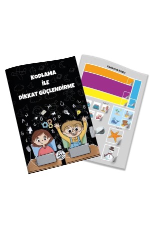Attention Strengthening Book with Coding - Çocuk Akademi