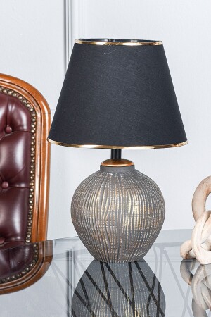Attra Handmade Ceramic Lampshade Gray Gold Srmk-53 - Hmydesign