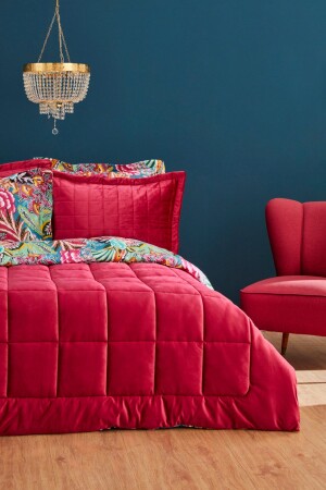 Audrey Double Luxury Comfort Set Fuchsia - Karaca Home