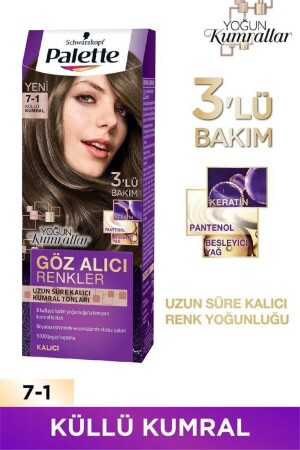 Auffällige Farben: Ashy Brunette 7. 1 Haarfärbemittel - Palette