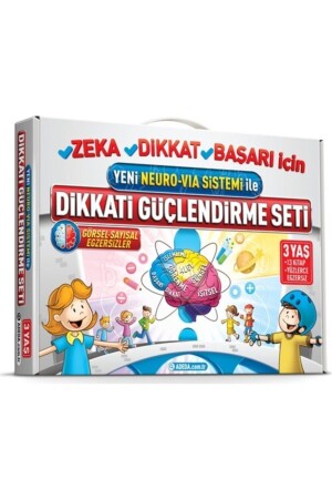 Aufmerksamkeitsstärkungsset ab 3 Jahren + visueller Aufmerksamkeitstest - Adeda Yayınları