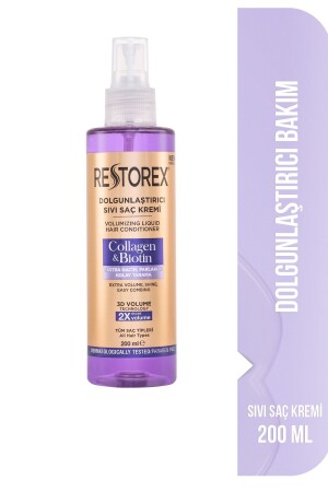 Aufpolsternder flüssiger Conditioner Collagen & Biotin 200 ml - Restorex