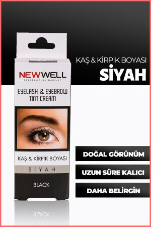 Augenbrauen- und Wimpernfarbe – Schwarz 8680923320915 - New Well