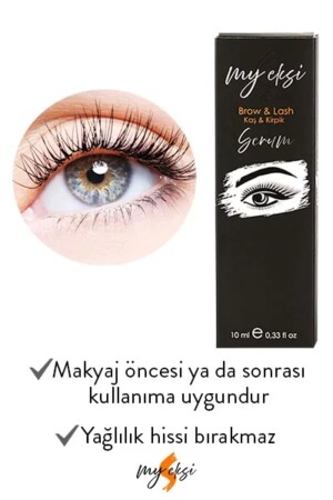 Augenbrauen-Wimpernserum mit aufpolsternder und verlängernder Wirkung (SAKURA-BLUME) 10 ml - Myeksi