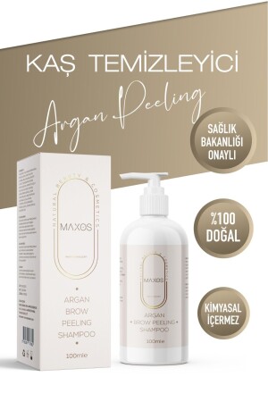 Augenbrauenreiniger Argan Peeling & Shampoo 100 ml Spezialformel KASTEMIZLEICIARGANPEELING - Maxos