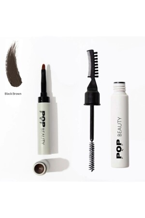 Augenbrauenstabilisator & -former & Augenbrauenpomade – 2-teiliges Augenbrauenpflegeset - Pop Beauty