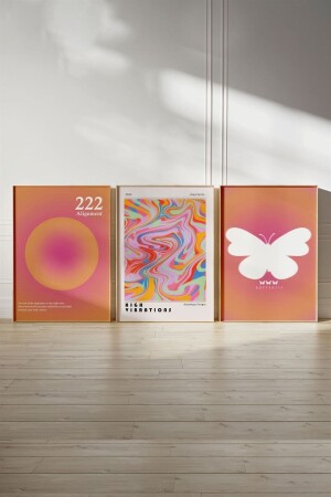 Aura Angel 3-teiliges Gemälde-Poster-Set – ungerahmt - Bukashops