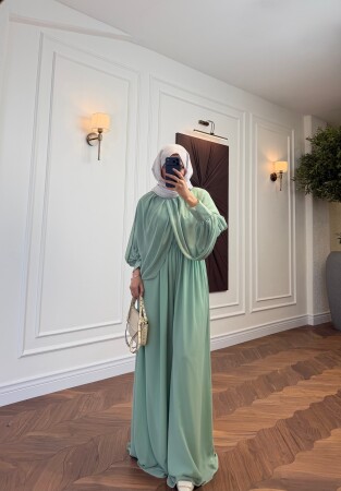 Aura Chic Jumpsuit - Mint - Duendeca