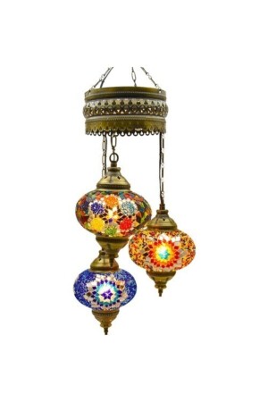 Authentische Nr. 2 Deckenpendelleuchte Kronleuchter Mosaiklampe Nachtlicht Dekorlampe AVZ1C1 - Trouvaille
