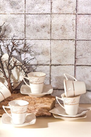 Autumn Set of 6 Coffee Cups 85 ml 153. 03. 07. 9493 - Karaca