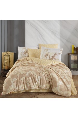 Avangarde Cream - Ranforce Double Duvet Cover Set UN010000290000000000N0347 - Hobby