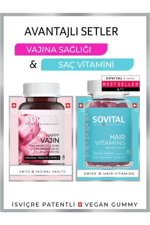 Avantajlı Paket - Haır Saç Vitamini Happy Vajın Kadın Sağlığı - Sovital
