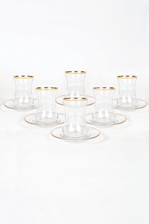 Avantgarde Gold 12 Piece Tea Set 150 Cc AVG4040006 - Rakle
