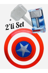 Avengers Captain Amerika Kalkan Ve Thor Çekiç A6787856788 - Shem