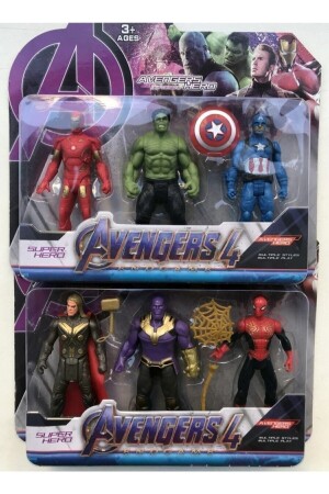 Avengers Super Hero Figures with Accessories, 6 pieces - Oyuncakcii
