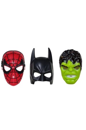 Avengers Super Set Spiderman Spiderman Batman Hulk Mask 3 Piece - Mtg Oyuncak