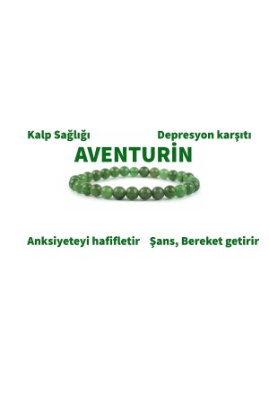 Aventurin Doğaltaş Bileklik Şans-bereket 8mm - Moonstar Jewelry