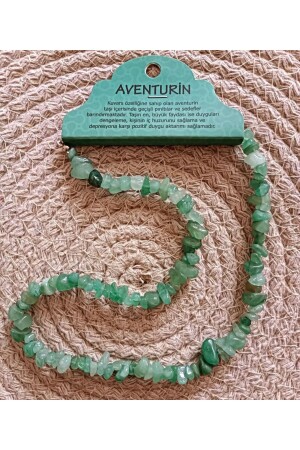 Aventurine Stone Kırıktaş Healing Natural Stone Necklace Design - Devritarz