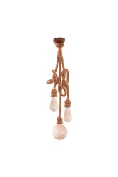 Avize Halat Üçlü Otantik Modern Tasarım Halat Avize MOD326545 - DESİNGSTORE