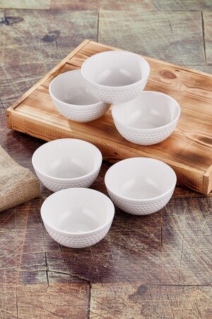 Avm Kütahya Series First Class Ceramic Golf Ball Motif Set of 6 Snacks and Breakfast Presentation Set TYC00313103305 - Genel Markalar