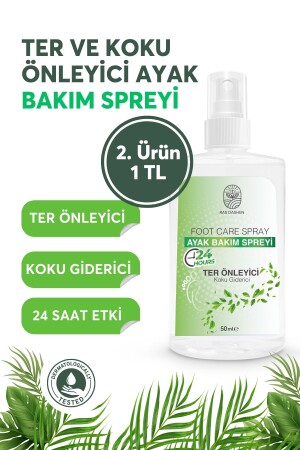 Ayak Ve Ayakkabı Koku Önleyici Giderici Sprey - Ferahlatıcı Nemlendirici Etkili 50 ml - Ras Dashen