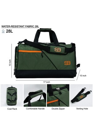 MNZ - متوسط الحجم Unisex رياضي اللياقة البدنية والحقيبة السفر مع حرارة مقعد الأحذية - Solo Bag