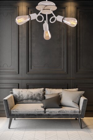 Aydinç 3-Piece White Maple Wood Chandelier 8680763942834 - Begüsa