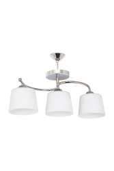 Aydınlatma Salon Oda Mutfak Modern Dekoratif Yeni Spor Camlı Şirin 3'lü Sıralı Avize AE0024582 - AVİZEVİ