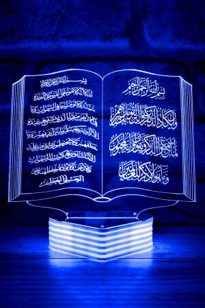 Ayetel Kursi And Evil Eye Prayer Led Lamp Quran Written - Hediye Kovanı