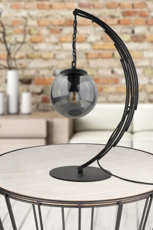 Ayko Table Lamp Black Smoked Glass BEG1245BEG25 - Begüsa