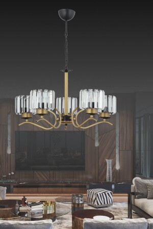 Ayla 5-Piece Antique Modern Crystal Pendant Lamp Chandelier AYLA 5-Piece - ESSLİGHT