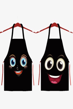 Ays Home 2-Piece Cheerful Faces Chef Kitchen Apron Set AYSO302 - AYSHOME