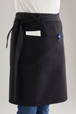 Ays Home Chef Waiter Cafe Cook Barista Black Half Apron Kitchen Apron Masterchef Cafe Restaurant AYSO351 - AYSHOME