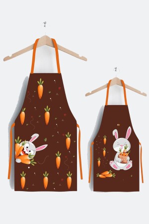 Ays Home Cute Rabbit Mother Child Kitchen Apron Set - Ayshome