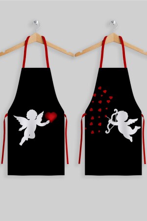 Ays Home Eros Aşk Double Kitchen Apron Set AYSO376 - AYSHOME